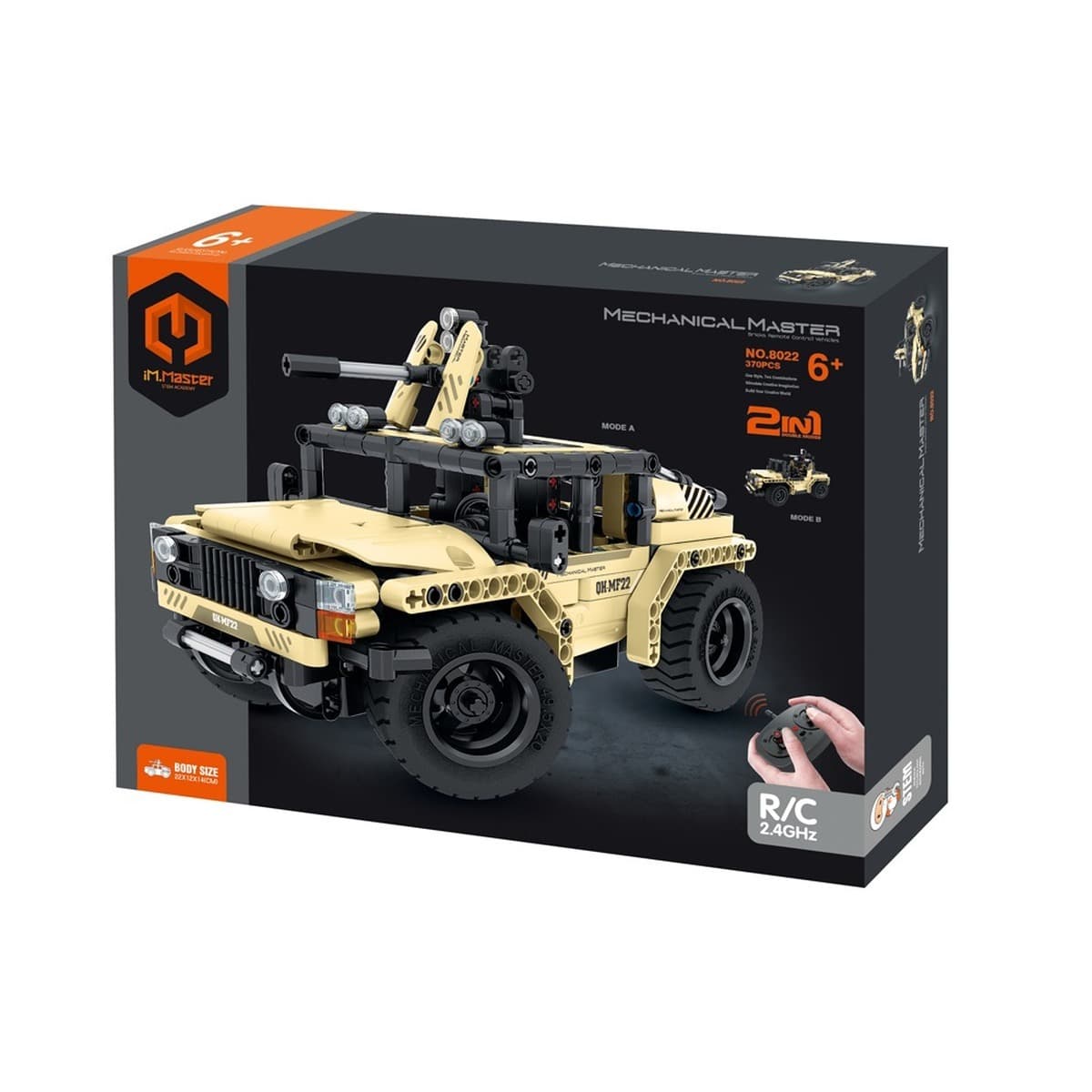 Klocki iM.Master Jeep Uzbrojony Zdalnie Sterowany 2w1 370 elementów