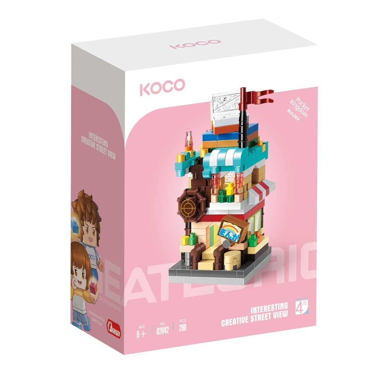 Klocki KOCO Sklep z Komiksami 280 elementów