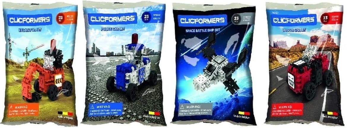 Klocki konstrukcyjne Clicformers 23 elementy MIX