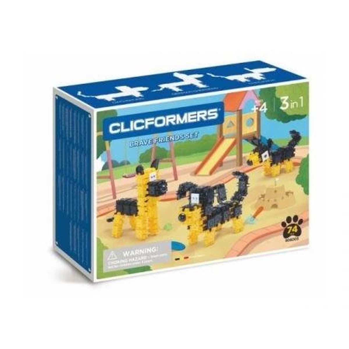 Klocki konstrukcyjne Clicformers Brave Friends 74 elementy
