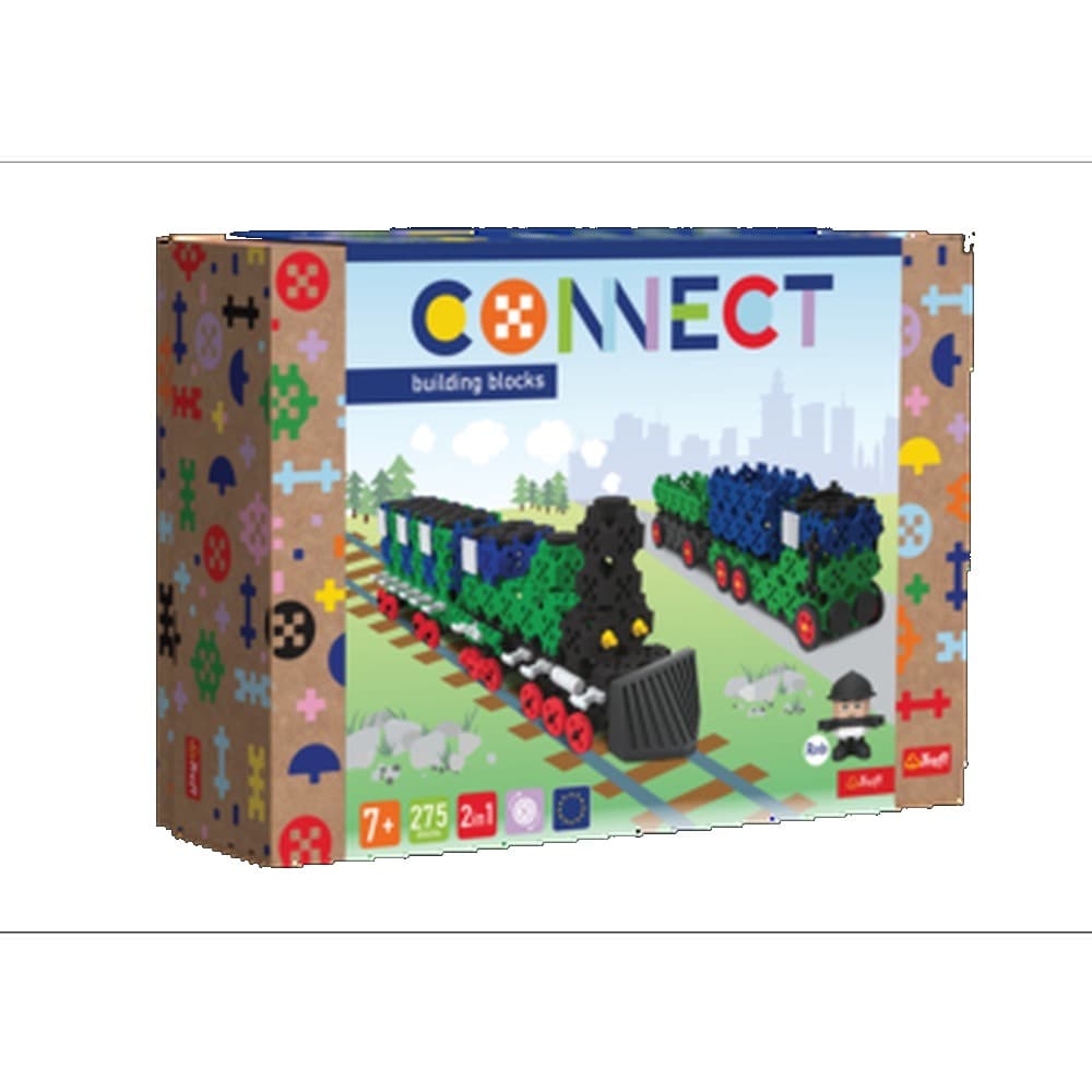 Klocki konstrukcyjne Pociąg Ciężarówka L Trefl Connect 279 elementów