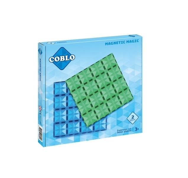 Coblo Klocki magnetyczne 2 płyty konstrukcyjne 30x30 cm