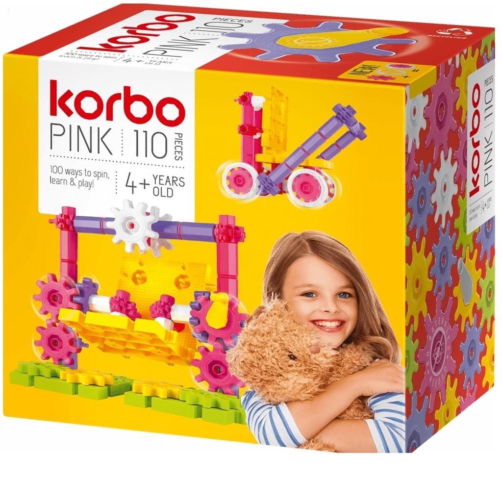 Klocki Pink Korbo 110 elementów