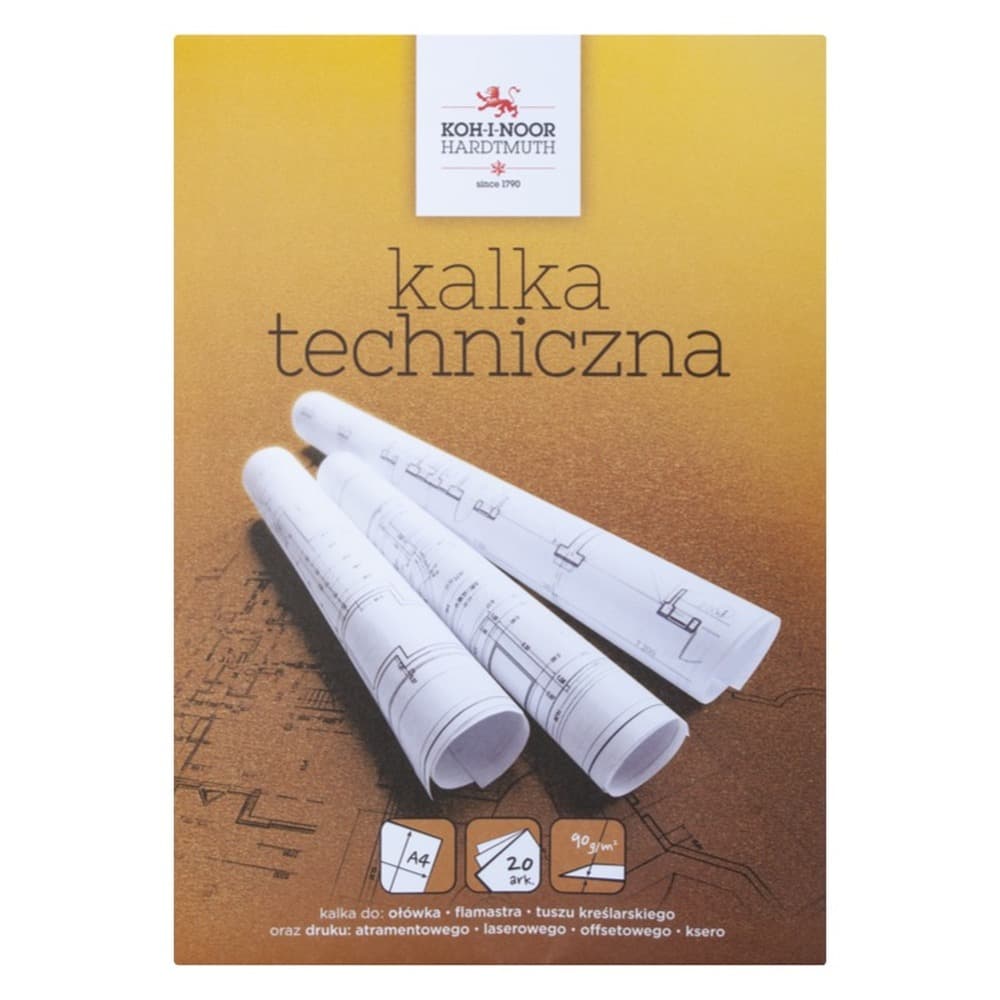 Koh-I-Noor Kalka kreślarska A4 20 arkuszy 90g