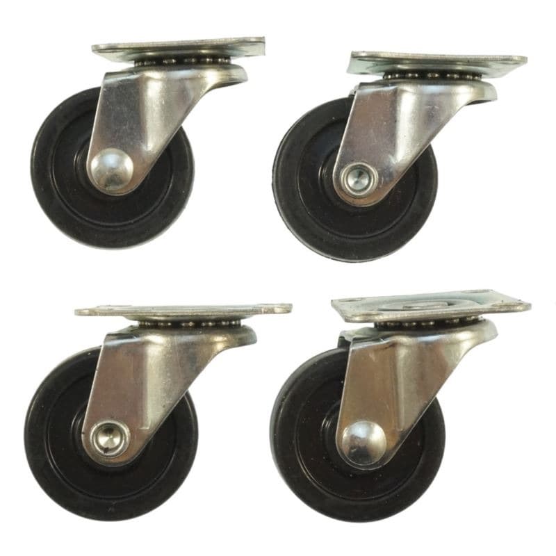 Kółka obrotowe gumowe 30 mm 4 sztuki