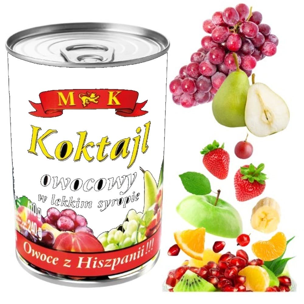 Koktajl Owocowy w Lekkim Syropie 410 g