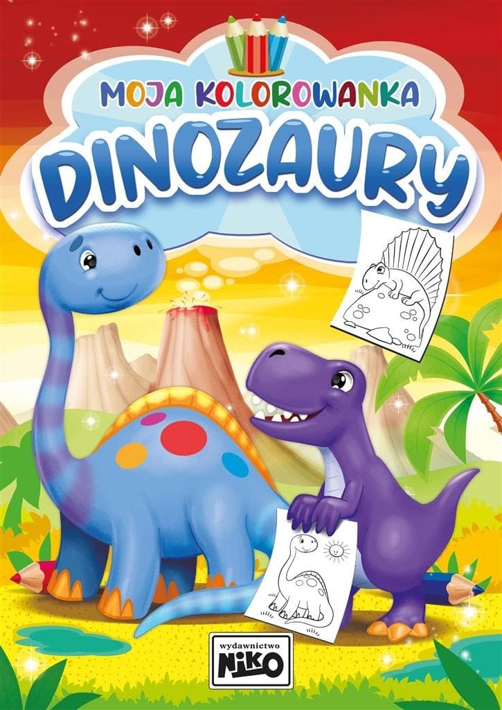 Kolorowanka dla dzieci Dinozaury 2023