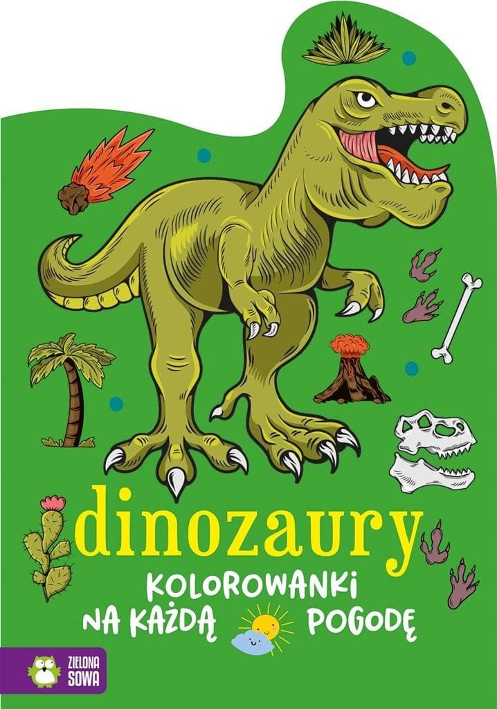 Kolorowanka dla dzieci: Dinozaury i dobra zabawa