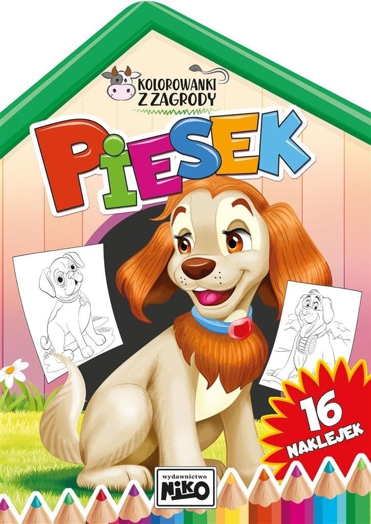 Kolorowanka dla dzieci Piesek Artur Rajch