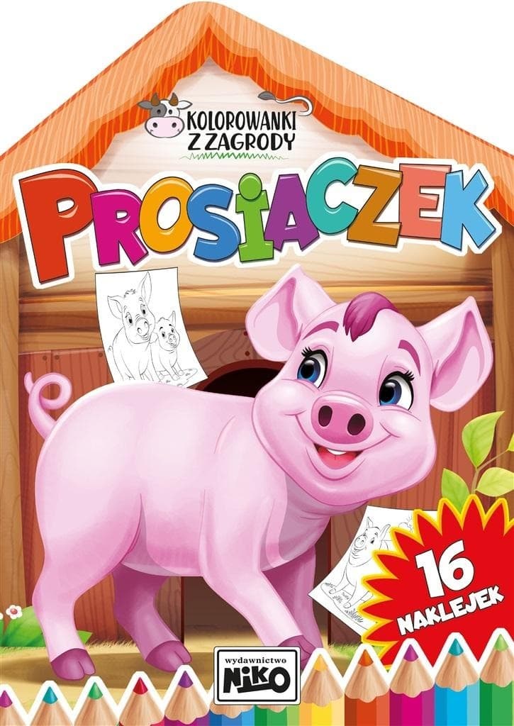 Kolorowanka dla dzieci Prosiaczek Artur Rajch 16 stron