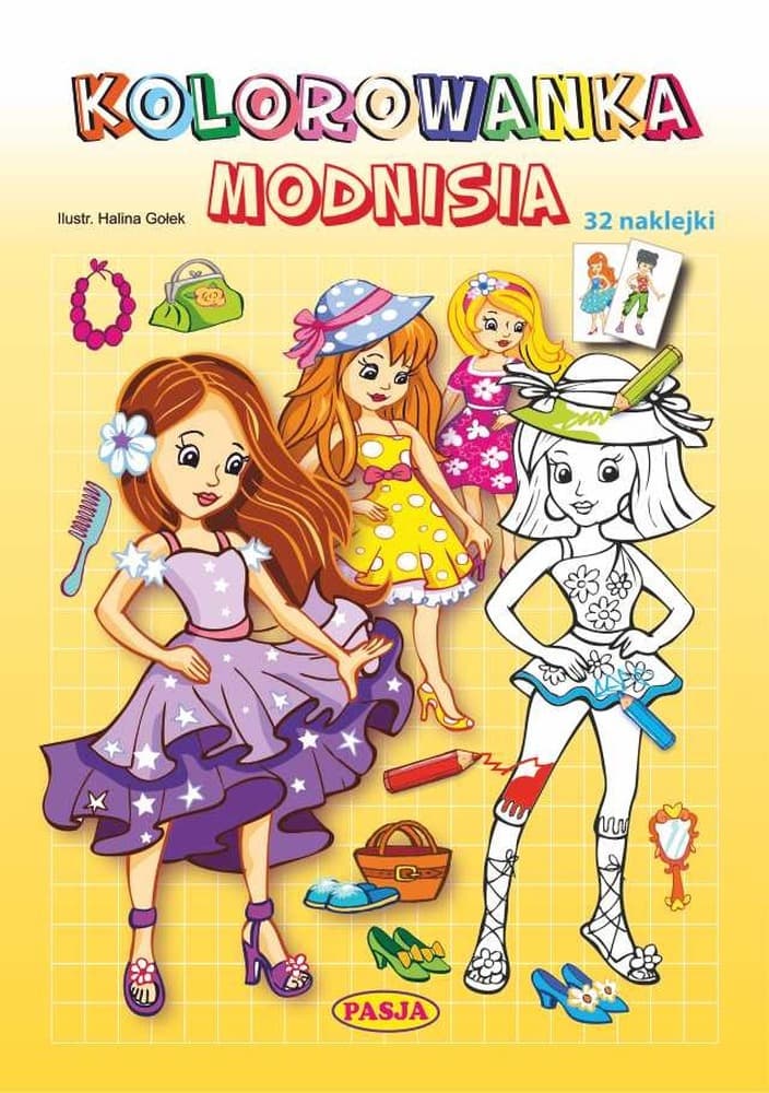 Kolorowanka edukacyjna dla dzieci z naklejkami