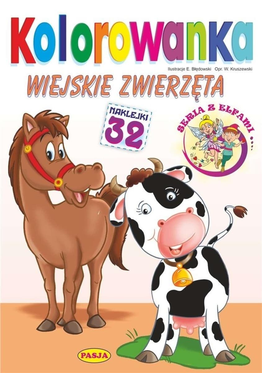 Kolorowanka edukacyjna Wiejskie zwierzęta