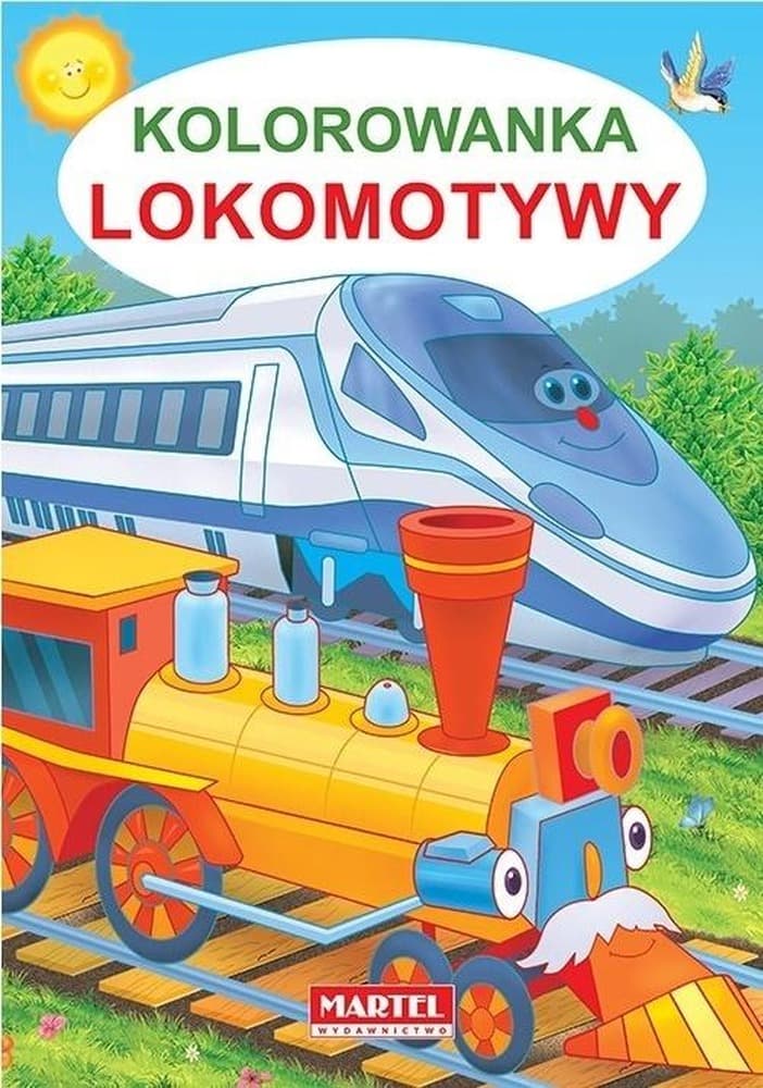 Kolorowanka dla dzieci Lokomotywy