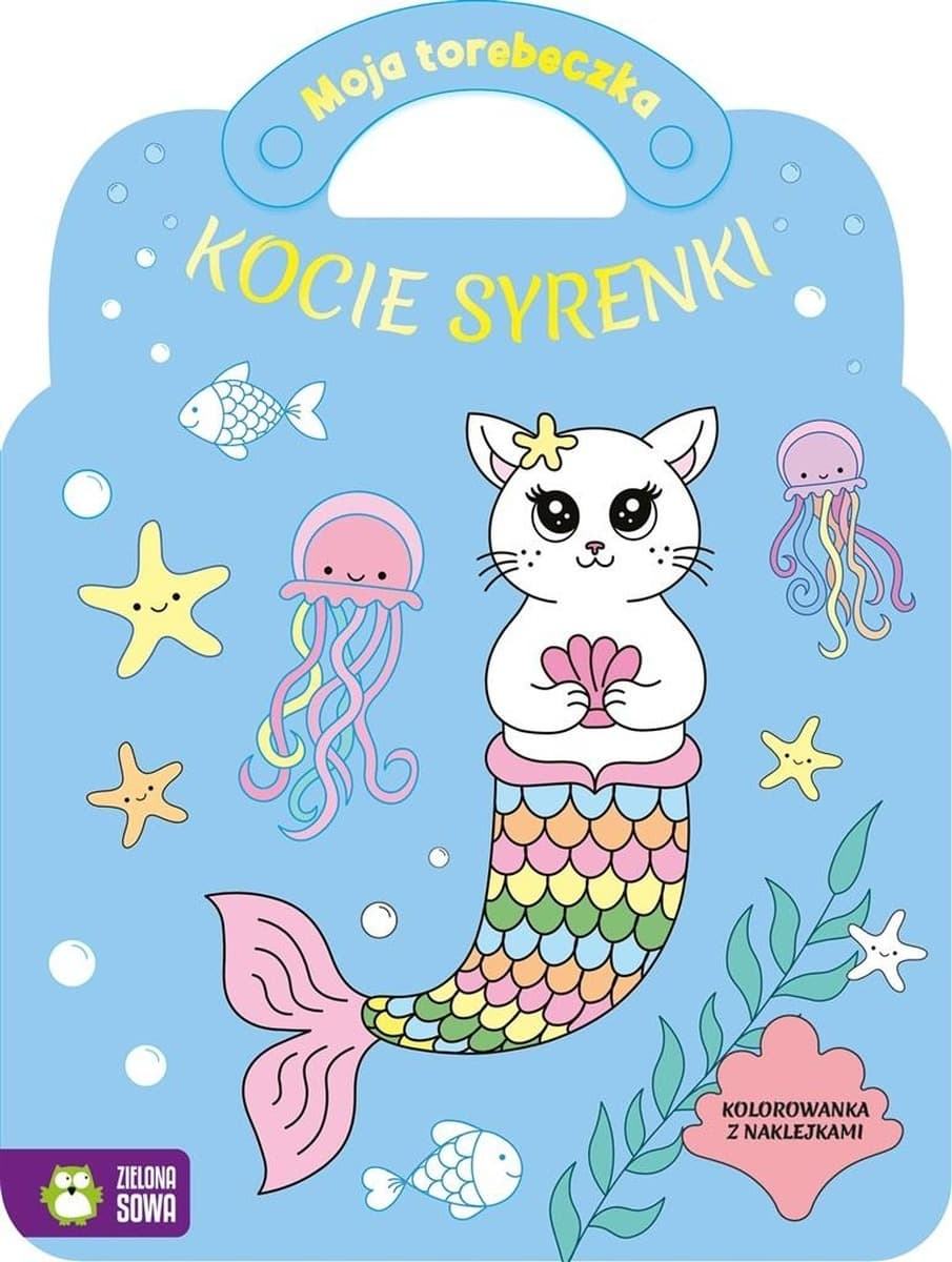 Kolorowanka w kształcie torebki Moja Torebeczka Kocie Syrenki