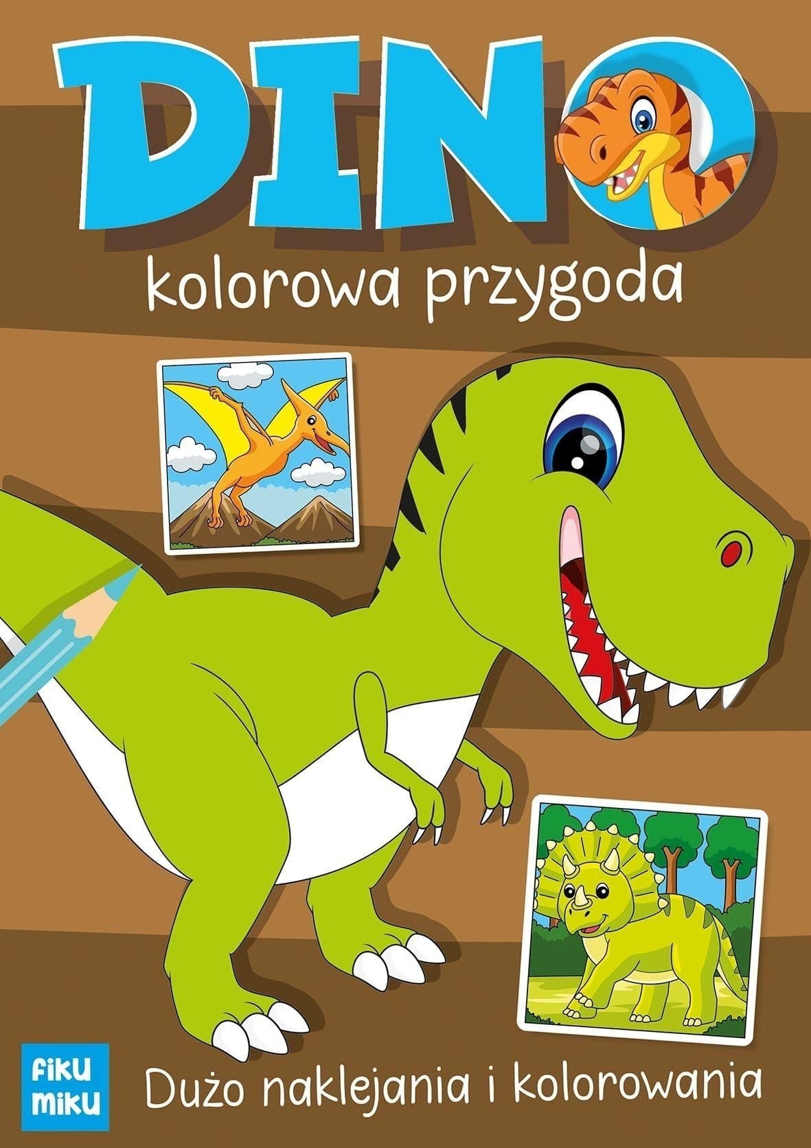 Kolorowanka z wykrojnika FIKU MIKU Dino