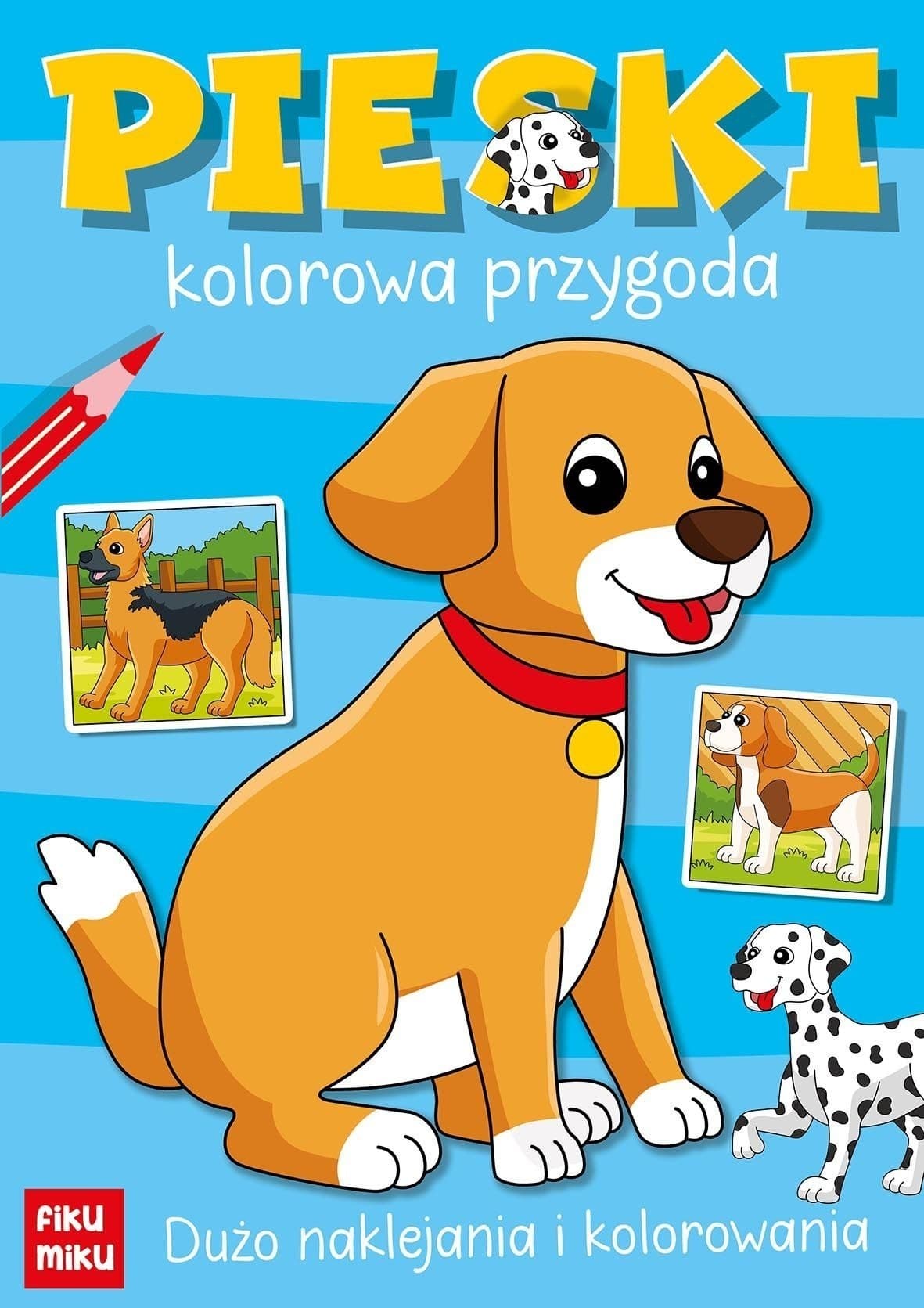 Kolorowanka z wykrojnika FIKU MIKU Pieski