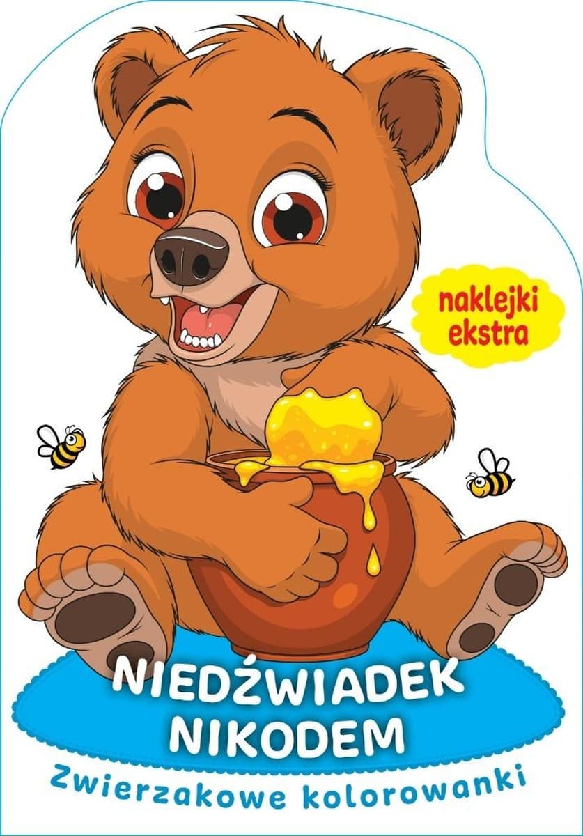 Kolorowanka Zwierzakowe Niedźwiadek Nikodem dla dzieci - praca zbiorowa
