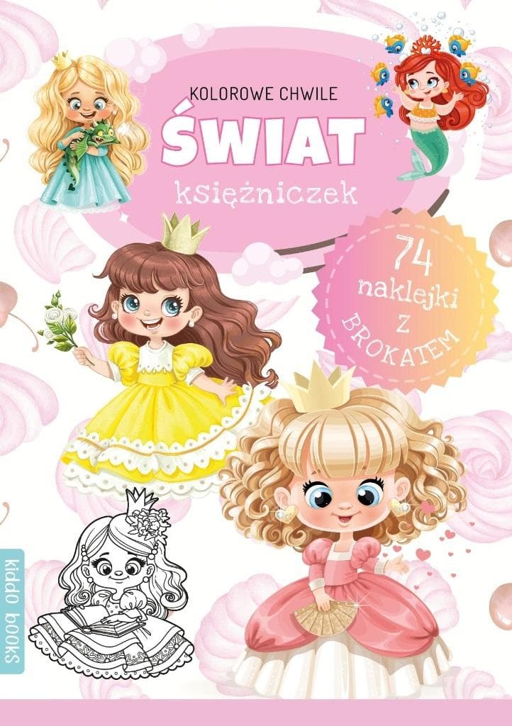 Kolorowanka dla dzieci Świat księżniczek 16 stron
