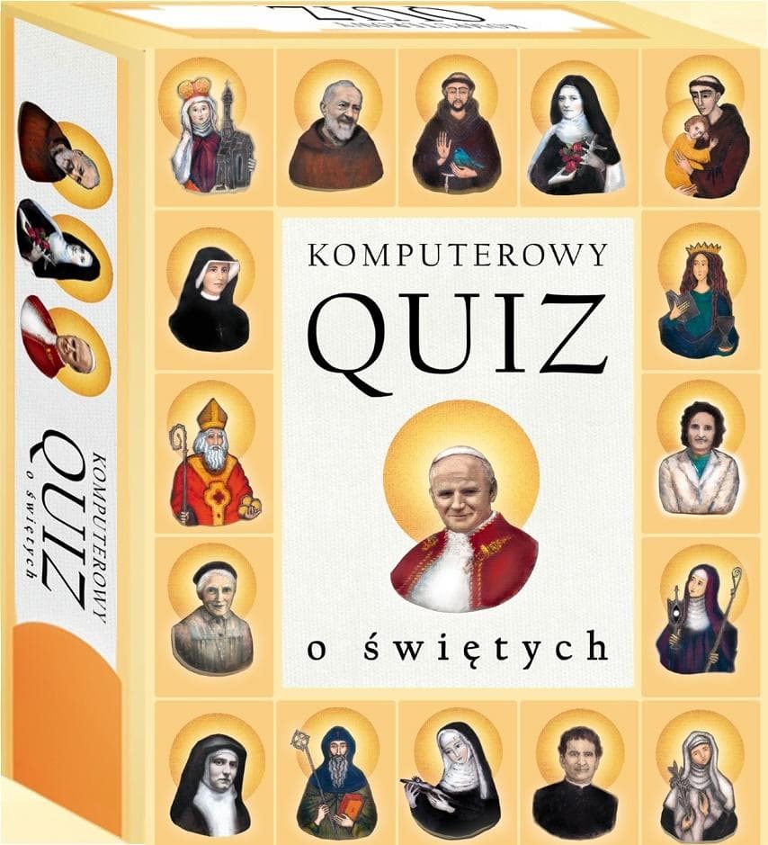 Gra Quiz o Świętych - Praca Zbiorowa 21x27cm