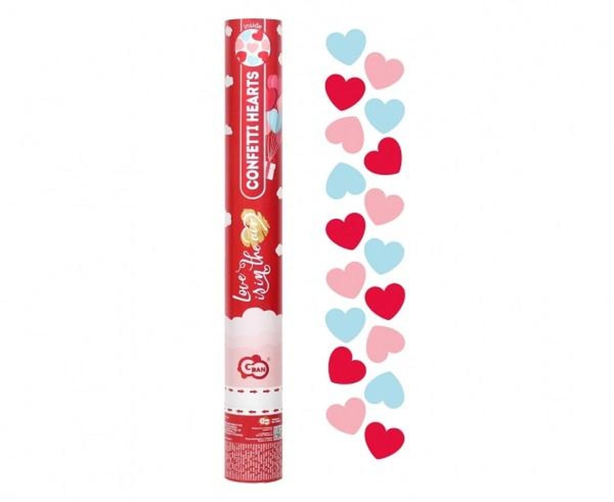Konfetti Wystrzałowe Serca Love Go 40 cm