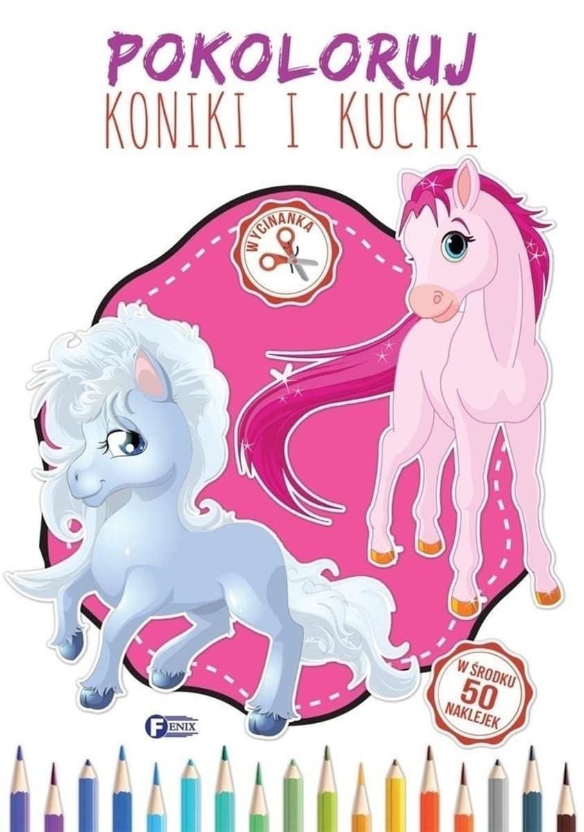 Koniki i kucyki. Pokoloruj dla dzieci