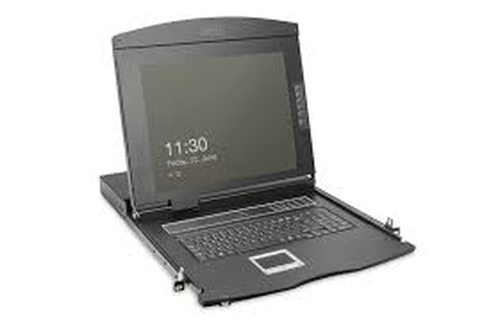 Konsola rackowa Digitus DS-72221-1GE 19" 1U, 1920x1080, Czarna, QWERTZ Niemiecki
