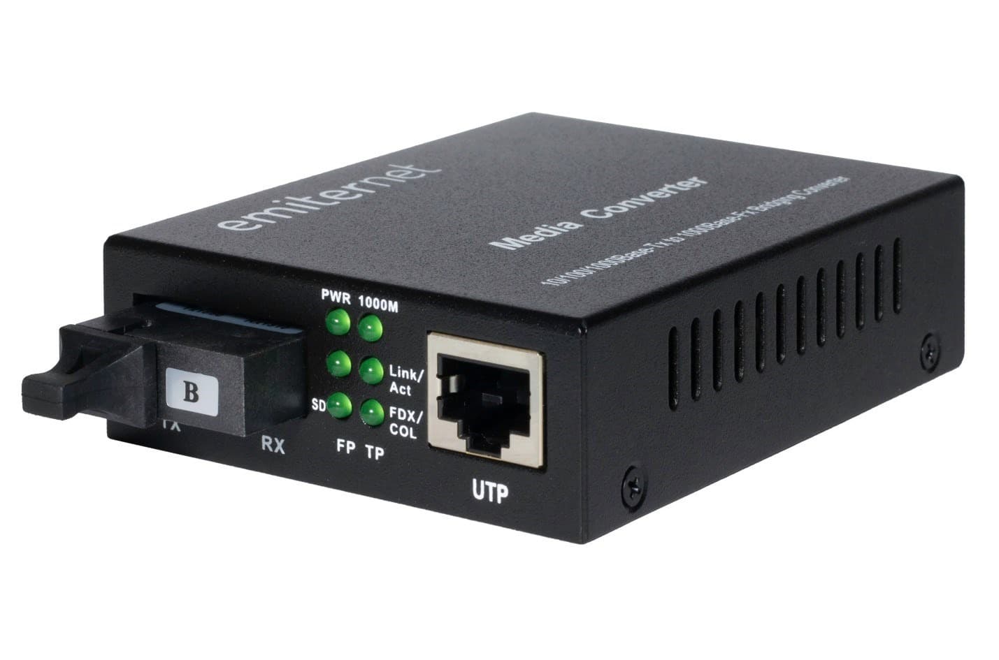 Konwerter WDM Ethernet 10/100/1000 Mbps RJ45/1xSC SM 20km 1310nm/1550nm