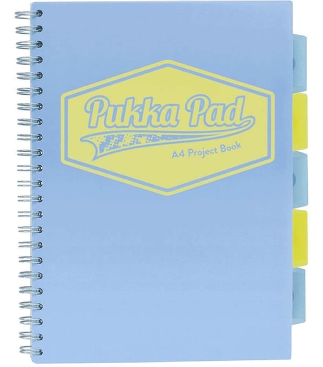 Kołonotatnik Pukka Pad A4 Pastel niebieski Project Book