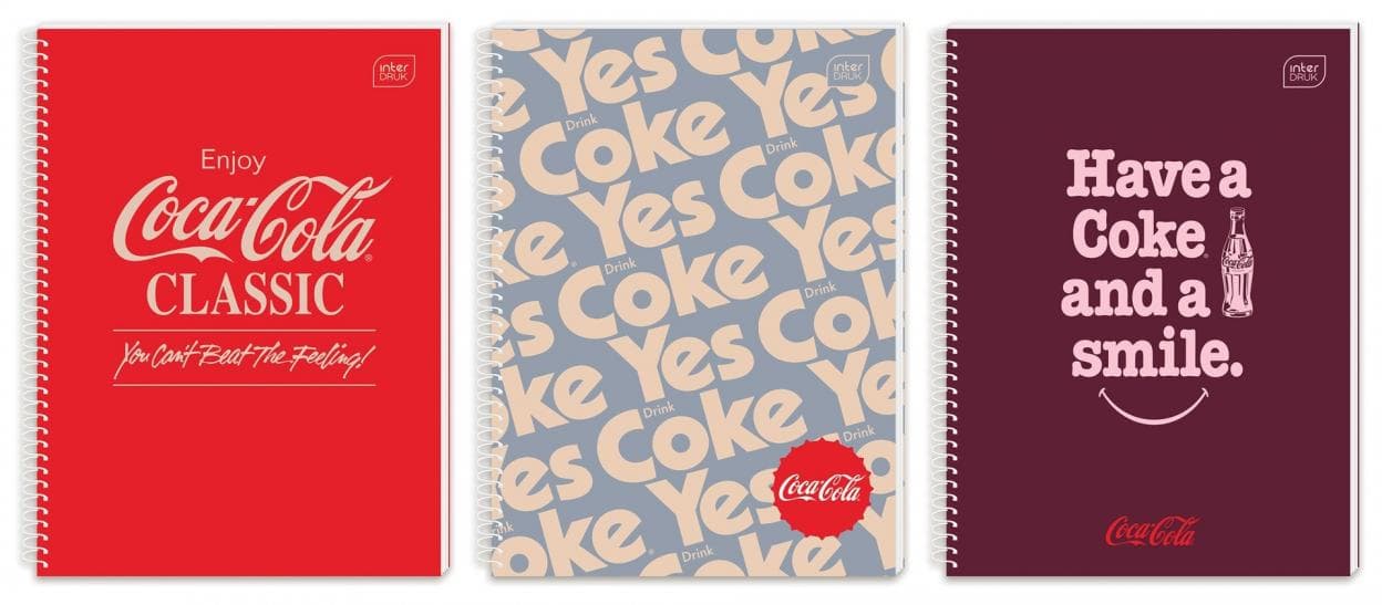 Kołozeszyt A4 100 kartek w kratkę M Hybrid Coca Cola 5 sztuk