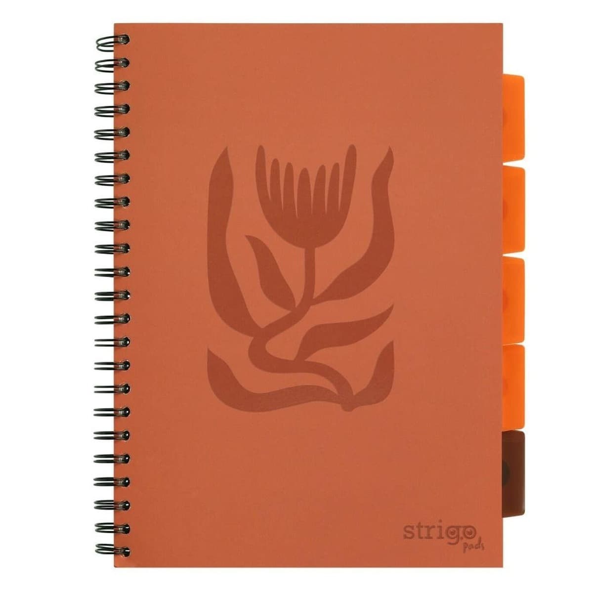 Kołozeszyt A4 200 kartek kratka Strigo Project Book Kwiaty