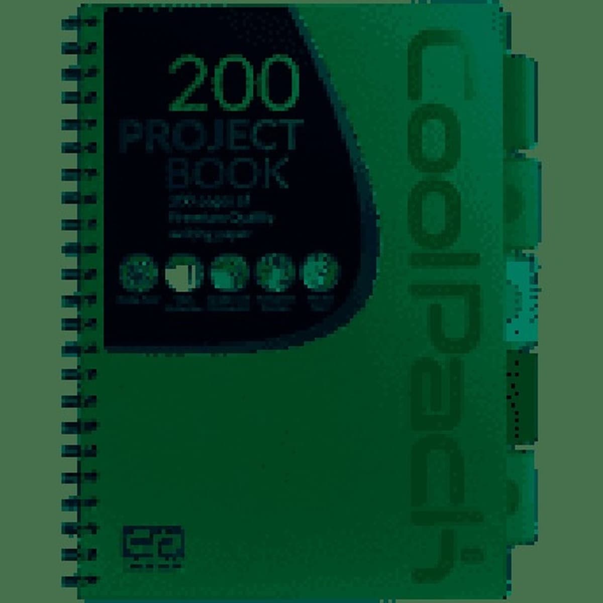Kołozeszyt A4 CoolPack 200 kartek kratka zielony