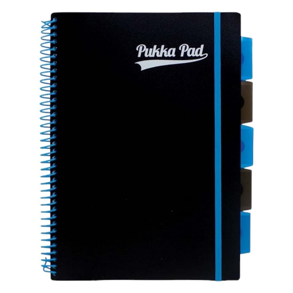 Kołozeszyt Pukka Pad A4 niebieski Neon w kratkę Project Book