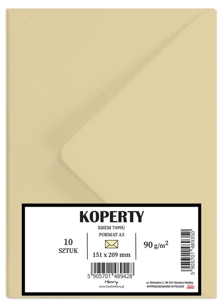 R- Koperty A5 Kremowe 10 sztuk