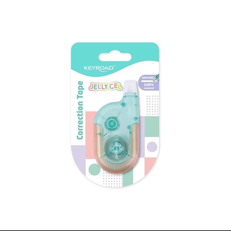 Keyroad Korektor w taśmie Jelly Gel 5 mm x 8 m mix kolorów