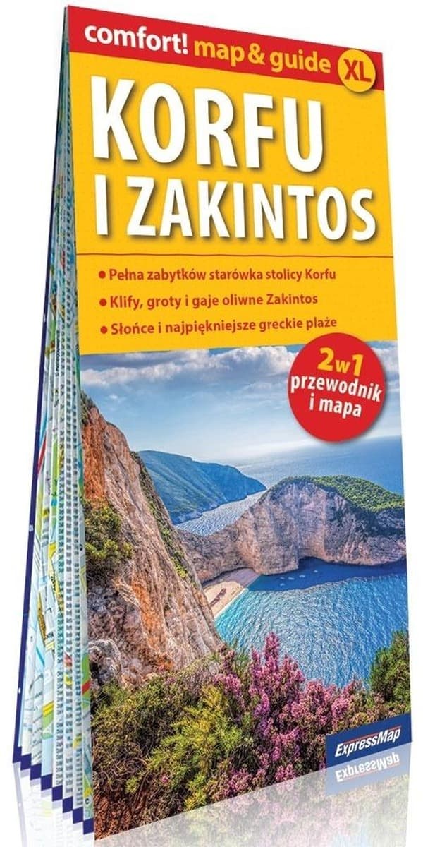 Korfu i Zakintos przewodnik map&guide XL