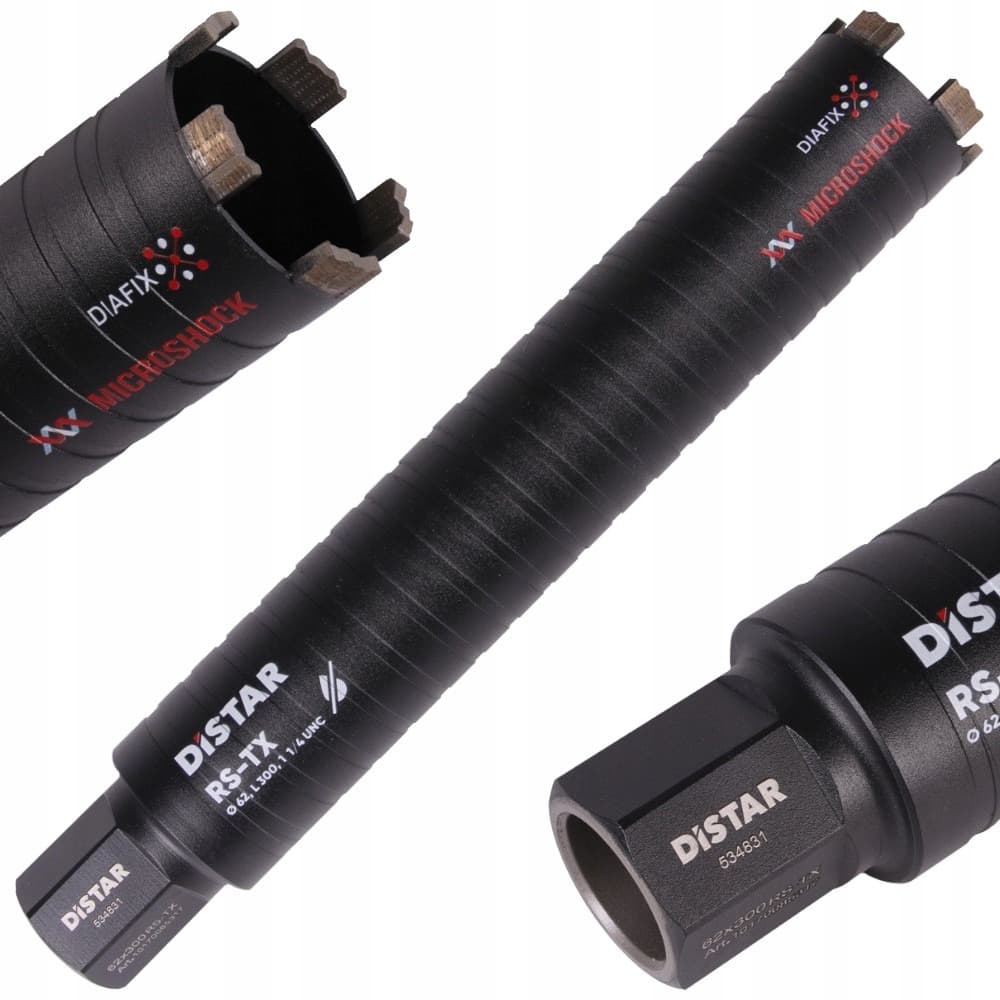Korona diamentowa Distar RS-TX 1 1/4" 62 mm x 300 mm do wiercenia na sucho