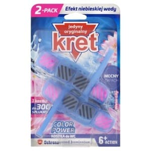 Kostka do WC Kret Color Power Water Lily 2 x 40 g