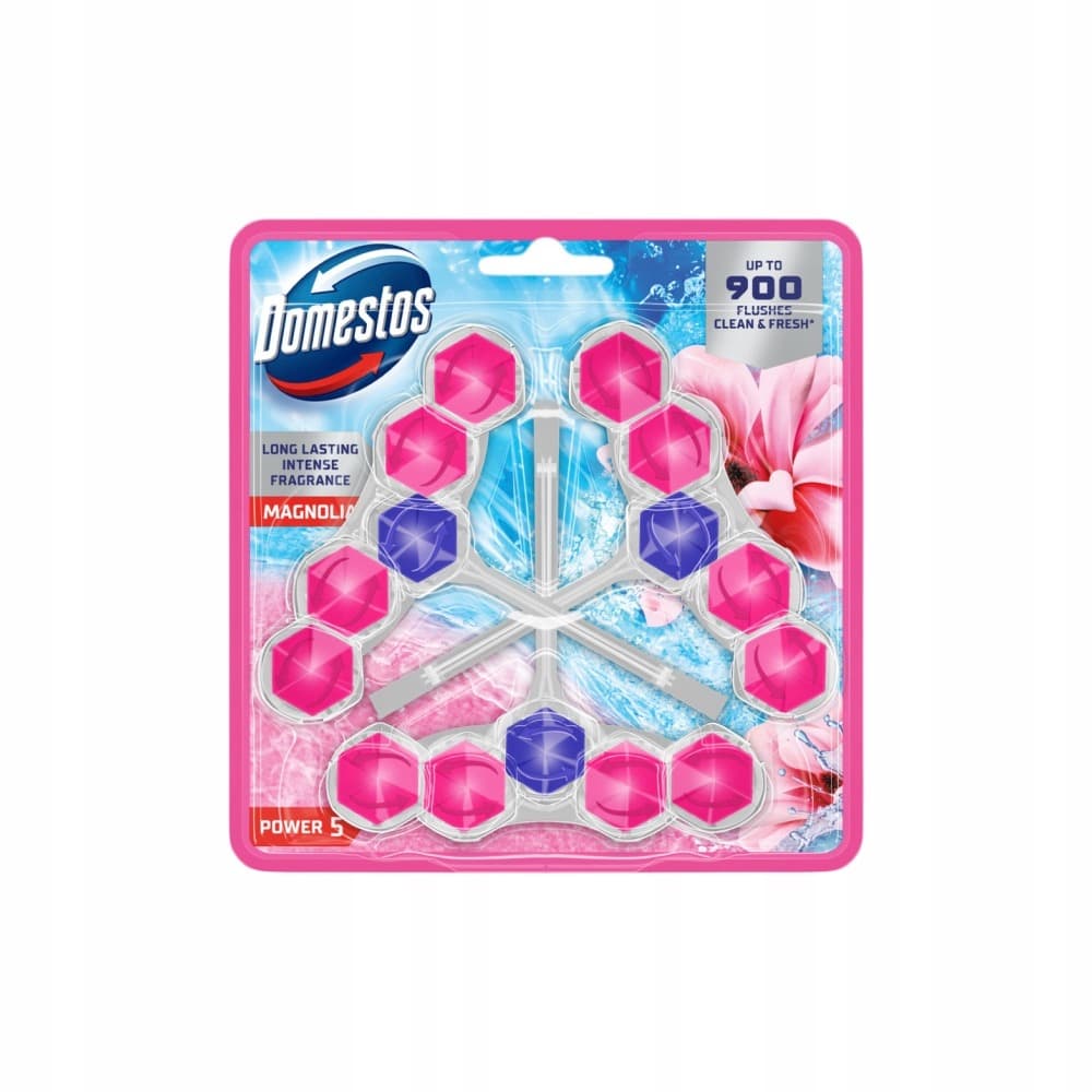 Domestos Power 5 kostka toaletowa Magnolia 3 x 50 g