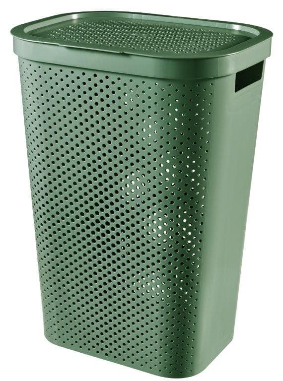 Kosz na bieliznę INFINITY RECYCLED Zielony 60L