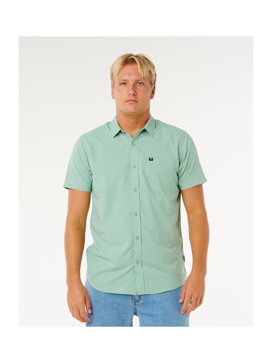 Koszula męska RIP CURL Vaporcool Aerotech krótki rękaw zielona M