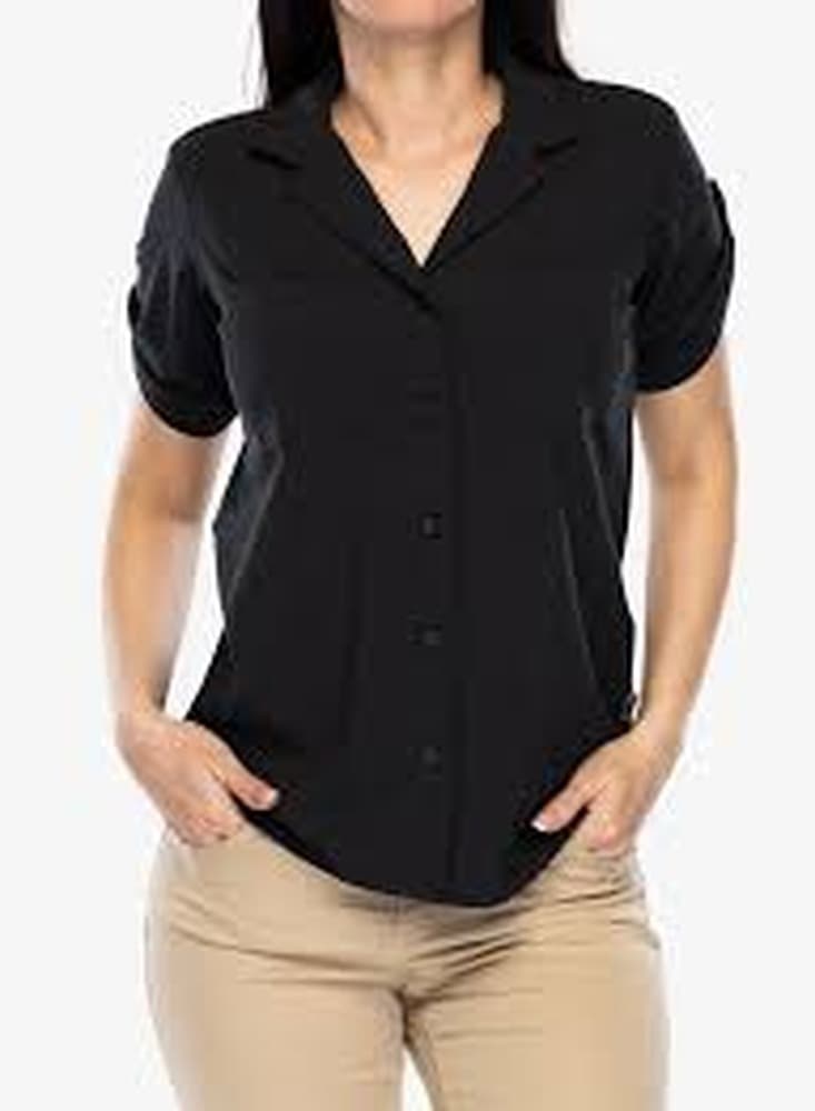 Koszula turystyczna damska Royal Robbins Spotless Evolution Meadow SS - jet black