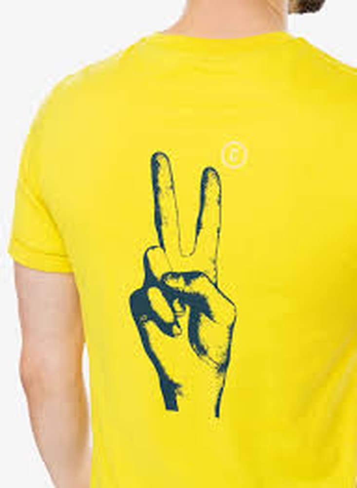 Koszulka bawełniana Ciele NSBTShirt - Peace Please - llyndigo, rozmiar S