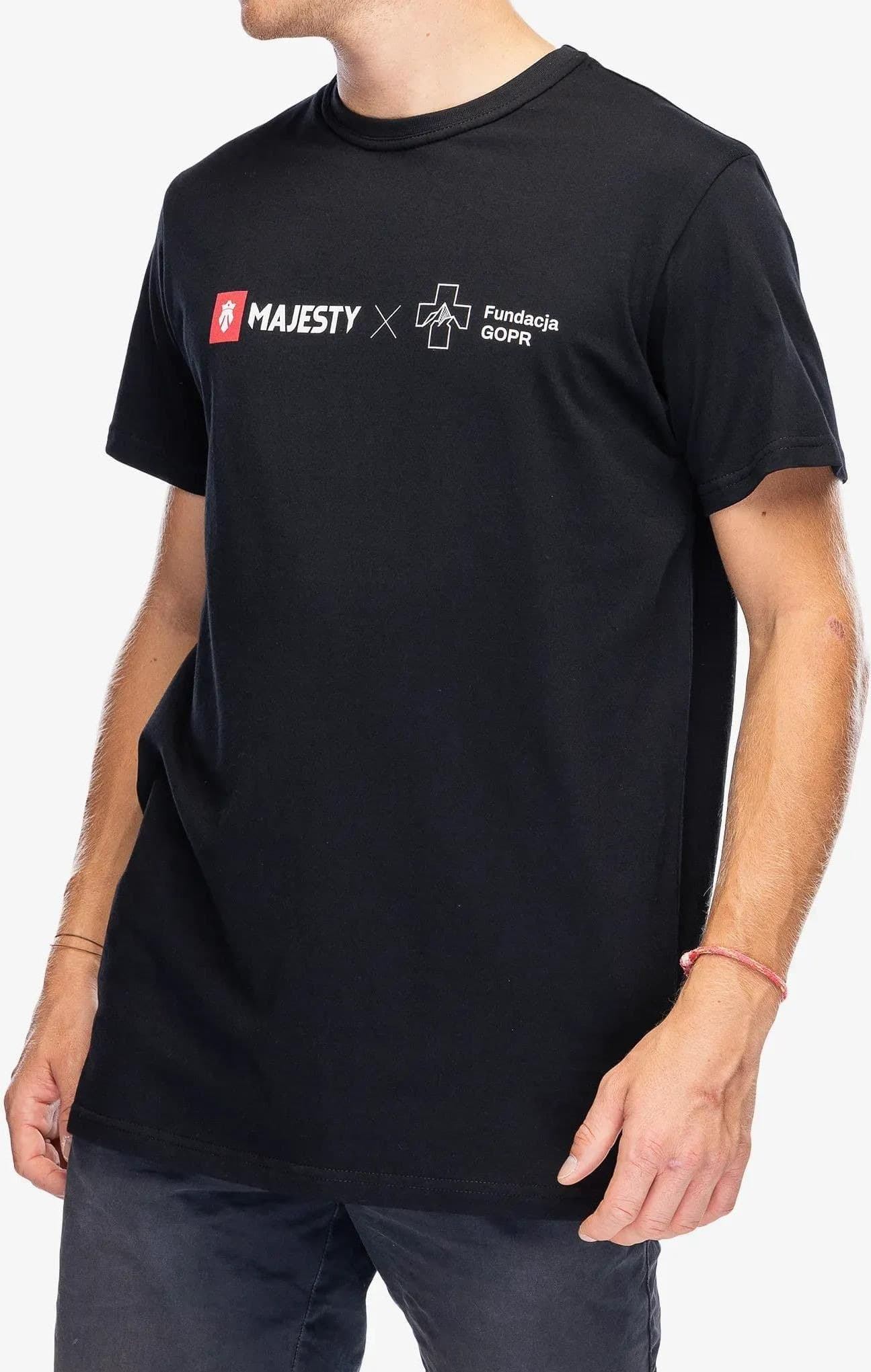 Koszulka Majesty Fundacja Gopr Ratownik T-Shirt Czarny