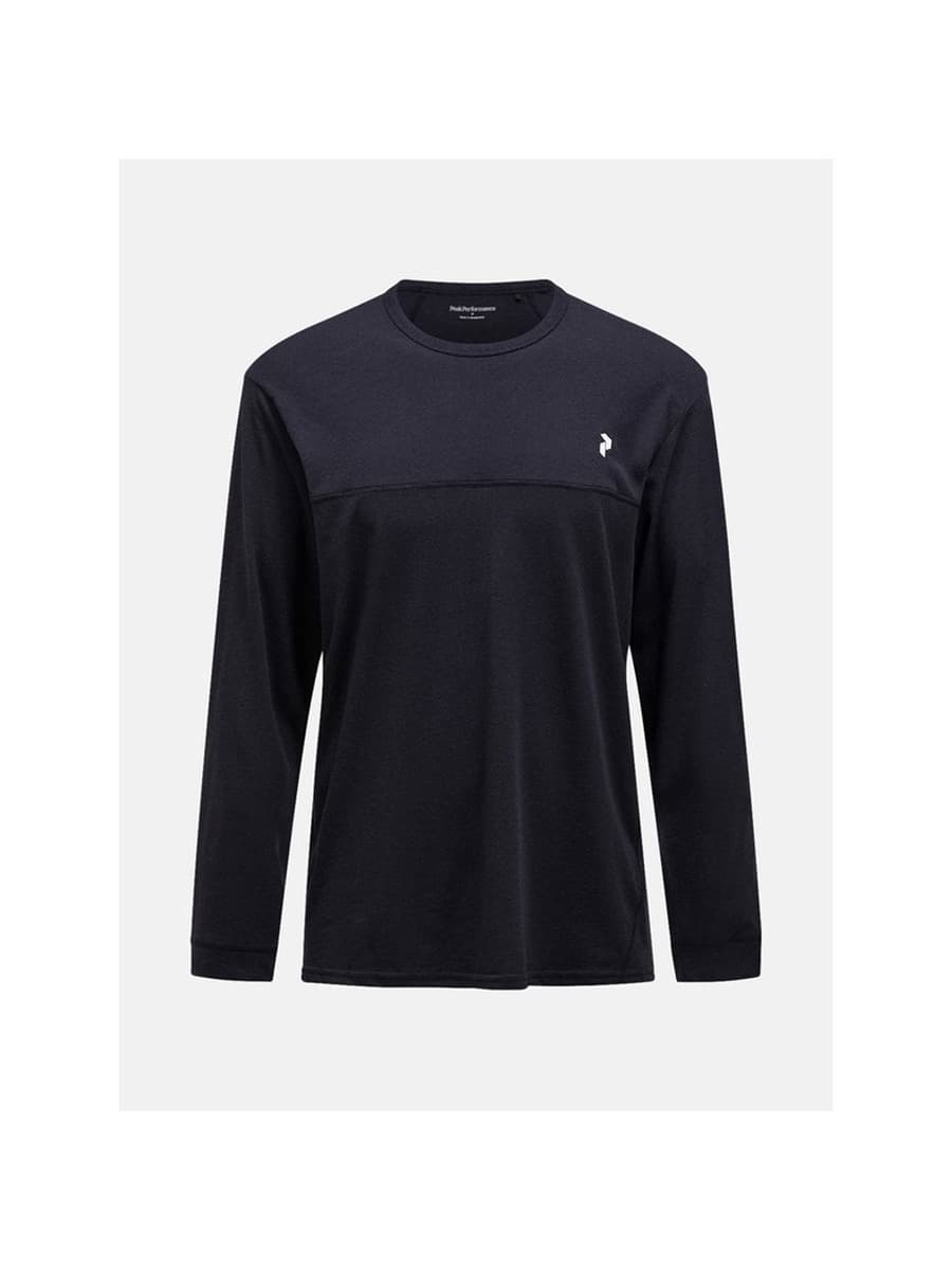 Koszulka męska Peak Performance Trail Wool Blend LS czarny 2XL