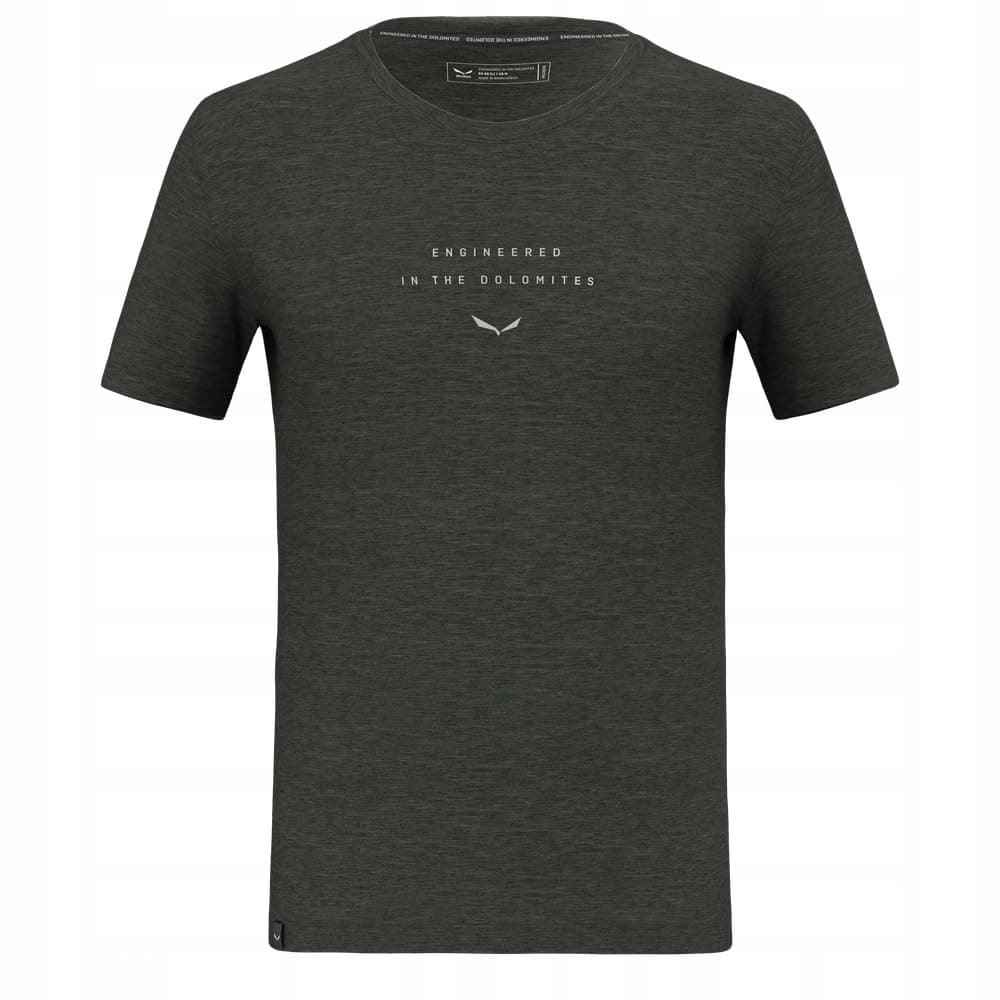 Koszulka Salewa Eagle Eitd AM T-Shirt - dark olive, rozmiar M
