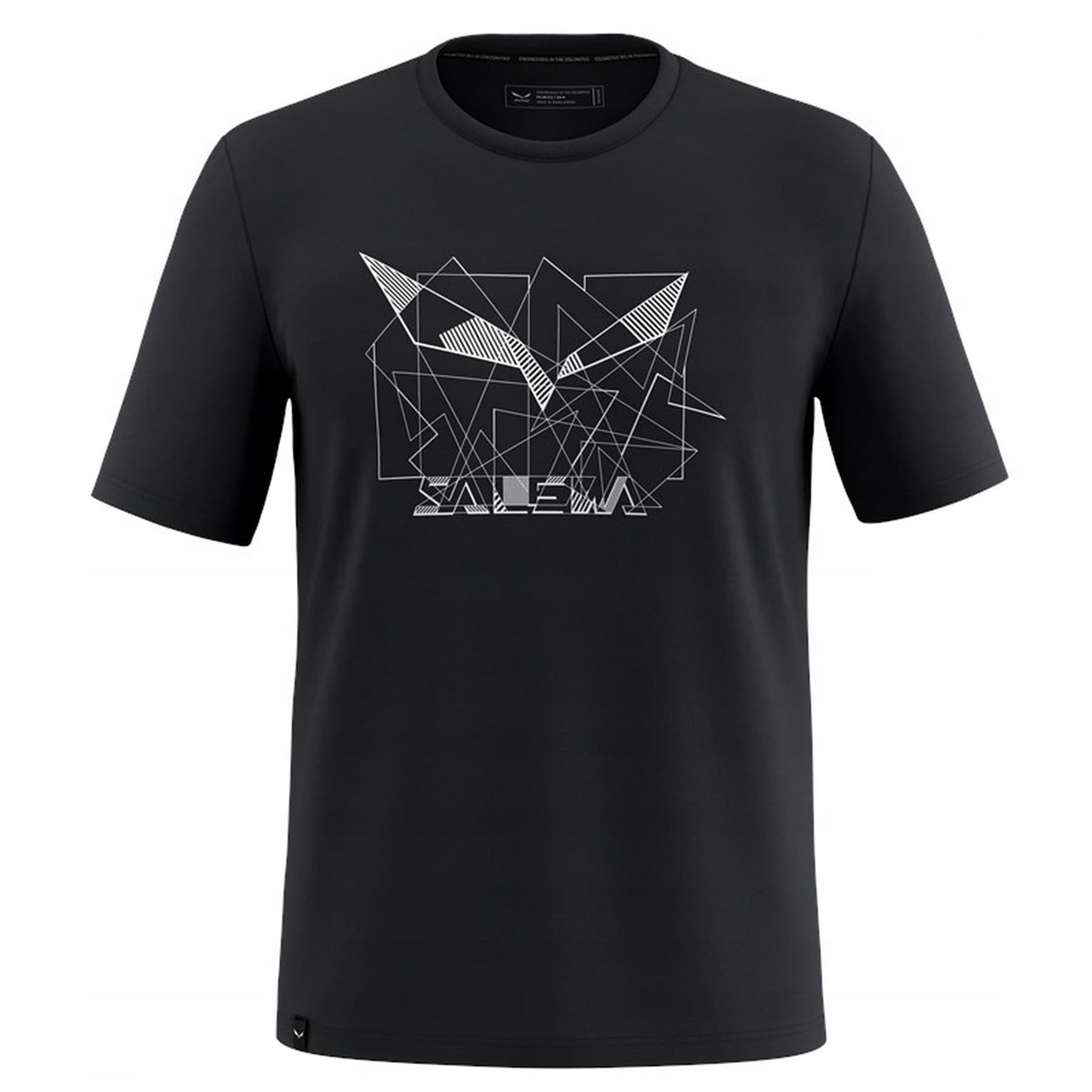 Koszulka SALEWA eagle geometric-black out-48 (m)