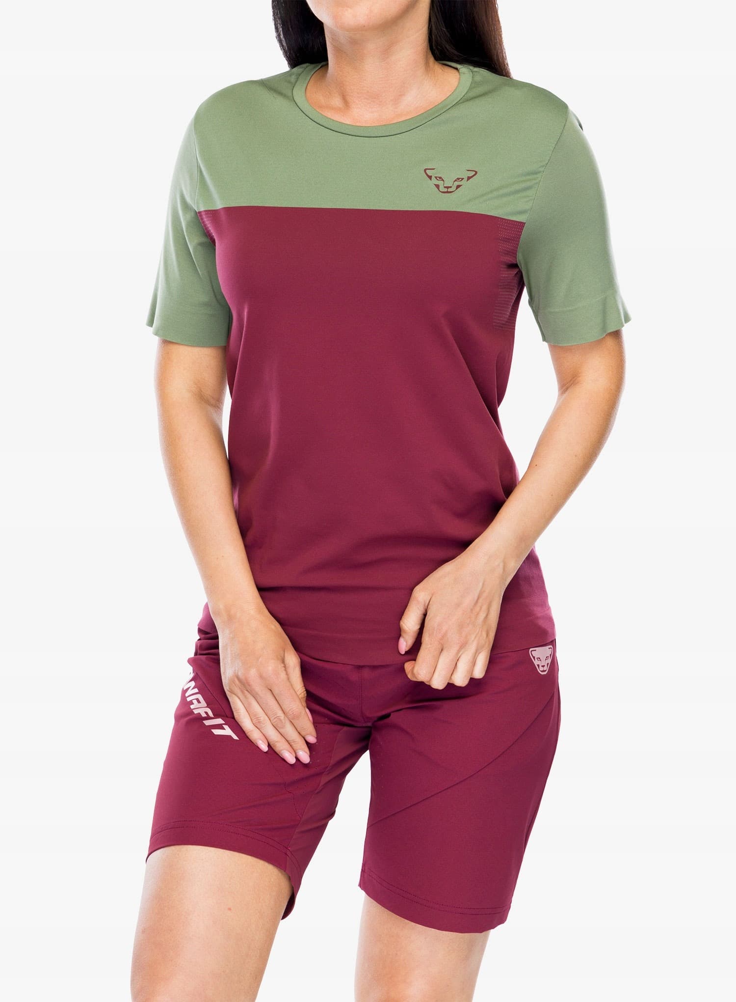Koszulka szybkoschnąca damska Dynafit Traverse S-Tech burgundy rozmiar XS/S