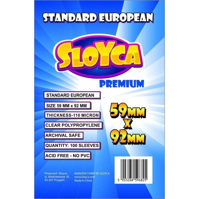 Koszulki do kart 59x92mm Standard European 100 sztuk