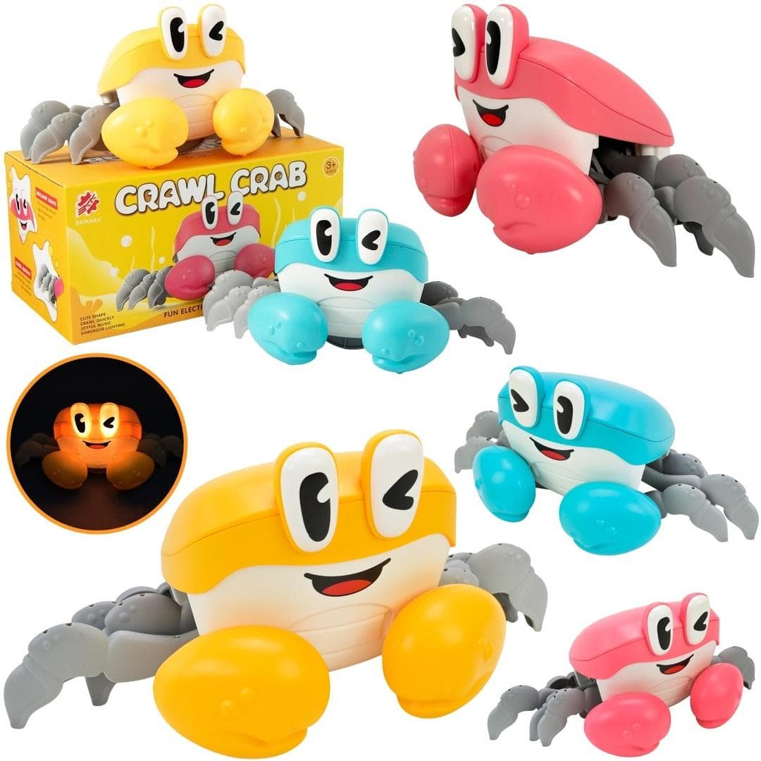Krab pełzający Crawl Crab interaktywny z muzyką i światłem