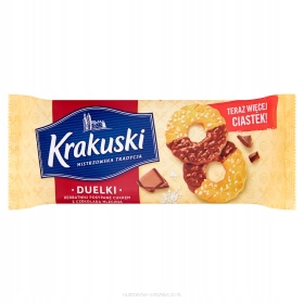 Krakuski Duelki z cukrem z czekoladą mleczną 181g